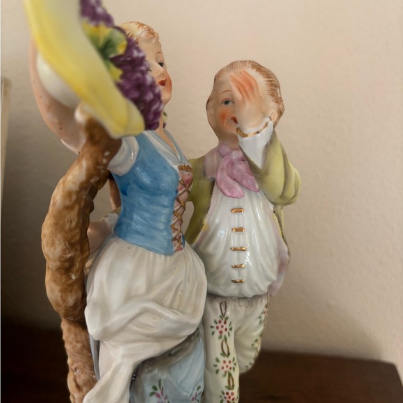 Vintage Ucagco Japan Couple In A Vineyard Gold Trim - Picture 8 of 10